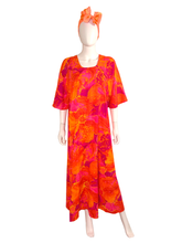 Load image into Gallery viewer, 70s Vibrant Hawaiian Dress