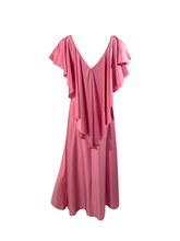 Load image into Gallery viewer, Pink Cascading 70s Dress