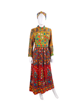 Load image into Gallery viewer, 1960s Floral Maxi Dress