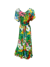 Load image into Gallery viewer, Vibrant 90&#39;s Floral Dress