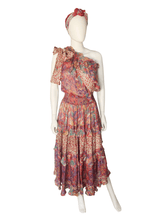 Load image into Gallery viewer, One shoulder Ruffle Dress - Kanga Collection